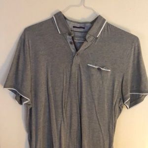 Ted Baker Grey Polo with white trim